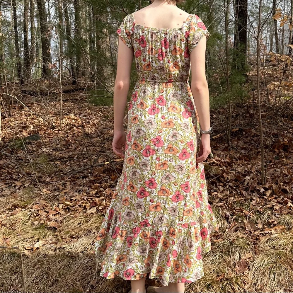 Anthropologie Abel the Label floral off shoulder midi maxi dress, S. - Picture 11 of 14